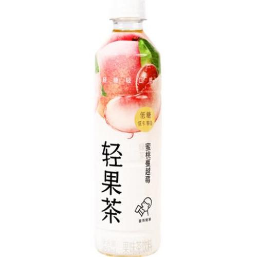 喜茶 轻果茶【蜜桃蔓越莓绿茶】450ml