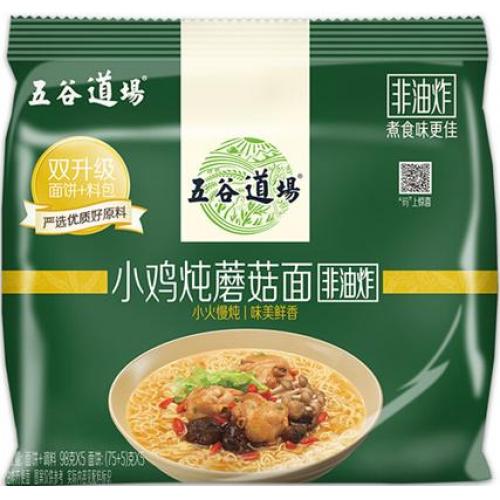 五谷道场【小鸡炖蘑菇面】(5袋装) 5x98g