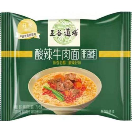 五谷道场【酸辣牛肉面】(单包) 119g