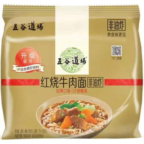 五谷道场【红烧牛肉面】(5袋装) 5x103g