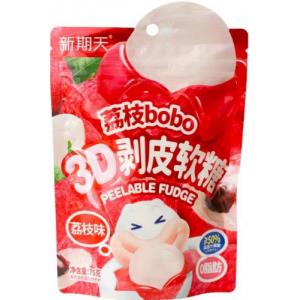 新期天【荔枝bobo】3D剥皮软糖 75g