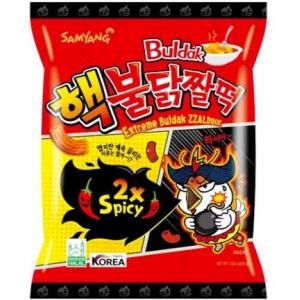 三养【双倍辣年糕脆条】韩国进口辣火鸡零食 80g
