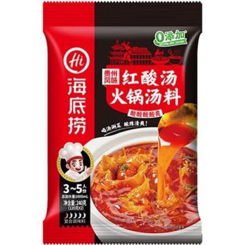 海底捞【贵州风味红酸汤】火锅底料 240g