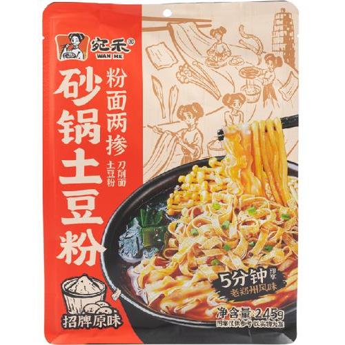 宛禾【砂锅土豆粉】粉面两掺 土豆粉/刀削面 245g
