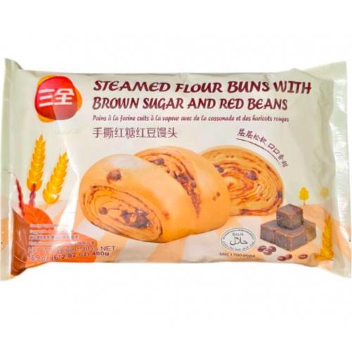 三全【红糖红豆手撕馒头】480g