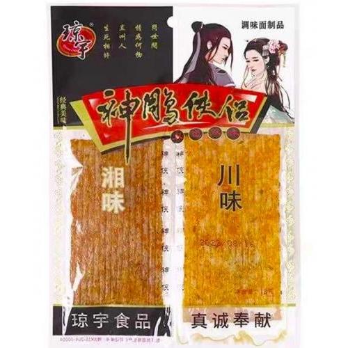琼宇【神雕侠侣 - 片】(大袋装) 双色辣片/辣条/辣棒 102g