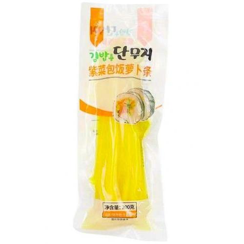 今喜多【紫菜包饭萝卜条】寿司韩国紫菜包饭专用酸甜黄萝卜条 200g