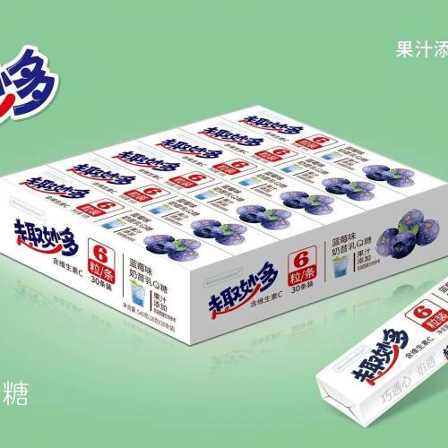 趣妙多【奶昔乳Q糖 - 蓝莓味】1条 18g