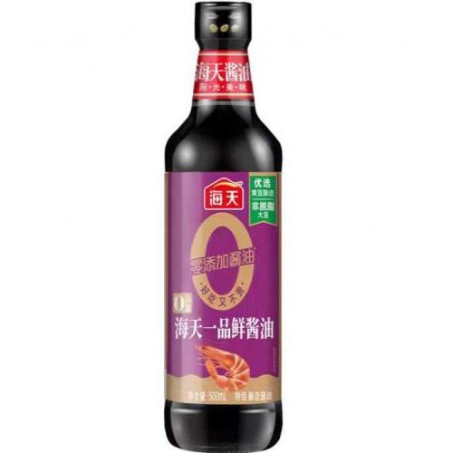 海天【0添加 一品鲜】酱油/生抽 500ml