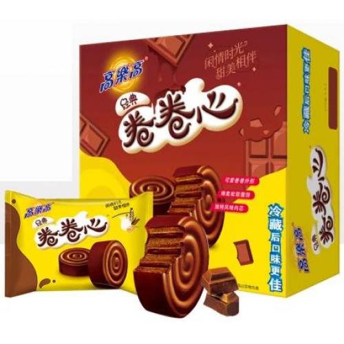 高乐高【卷卷心 - 巧克力牛奶口味夹心】(24枚) 600g
