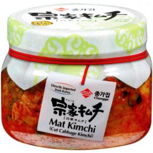 宗家【切片泡菜】韩国进口韩式泡菜辣白菜 (罐装) 400g