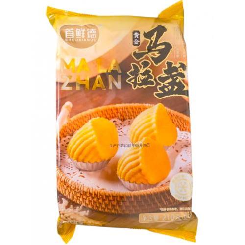 首鲜德【黄金马拉盏】原味马拉糕 (6只装) 210g