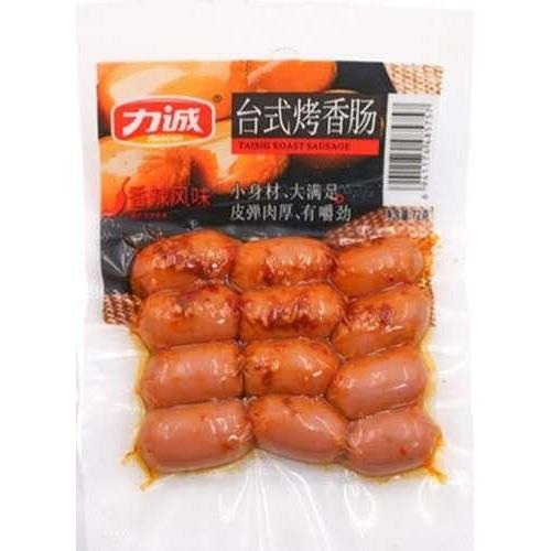 力诚 台式烤香肠【香辣风味】火腿肠 72g