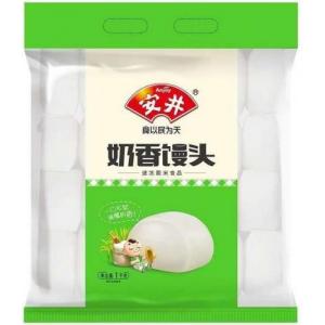 安井【奶香馒头】大袋家庭装 (48只装) 1kg
