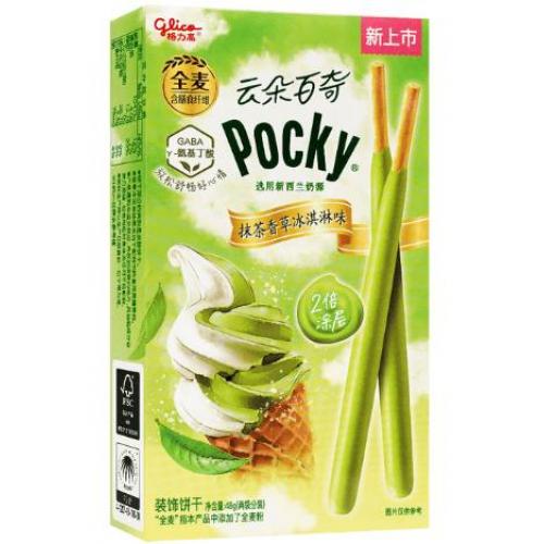Pocky云朵百奇【抹茶香草冰淇淋味】】饼干条/饼干棒 48g