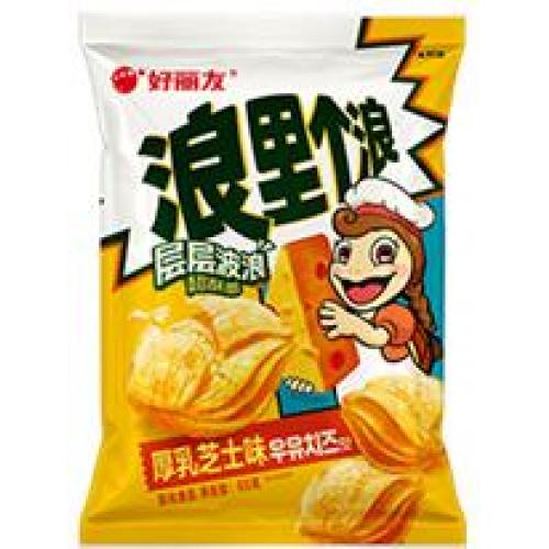 好丽友 &quot;浪里个浪&quot; 四层薯片【玉厚乳芝士味】65g