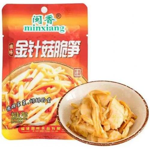 闽香【金针菇脆笋】下饭菜/榨菜/酱腌菜 70g
