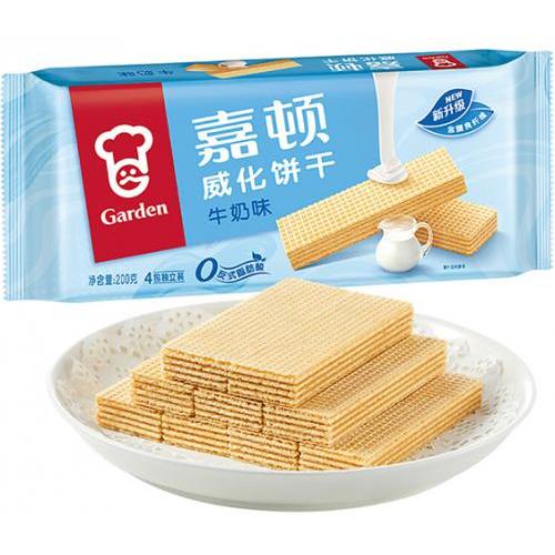 嘉顿 夹心威化饼干【牛奶味】200g