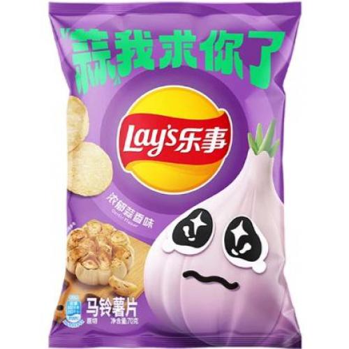 Lays乐事薯片【浓郁蒜香味】70g