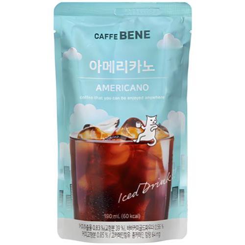 CAFFE BENE 韩国冰咖啡饮料【冰美式】190ml