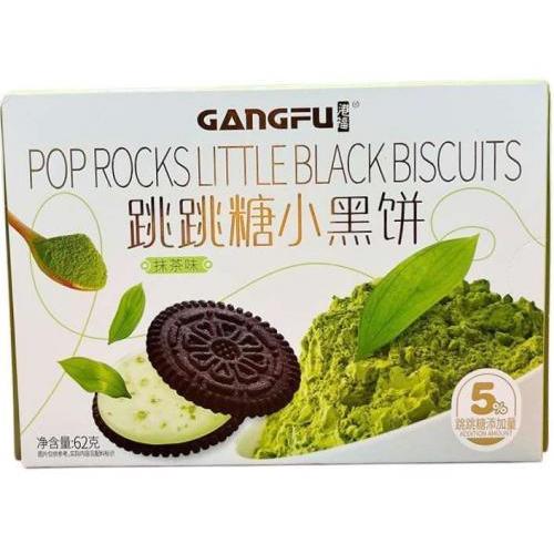 港福 跳跳糖小黑饼【抹茶味】62g