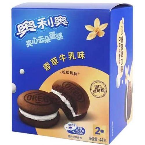 奥利奥 夹心云朵蛋糕【香草牛乳味】(2枚) 44g