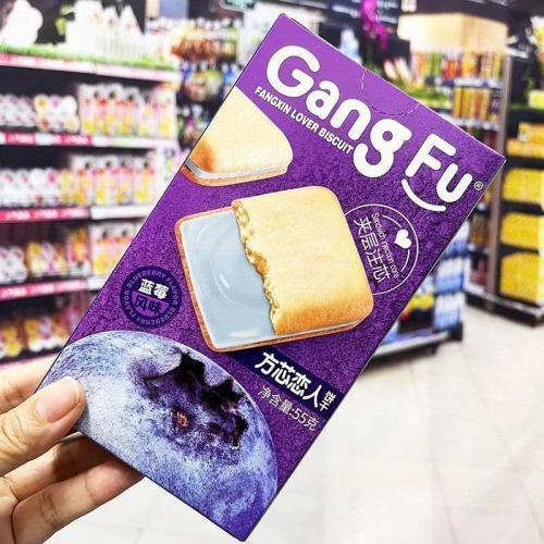 港福 方芯恋人夹心饼干【蓝莓风味】55g