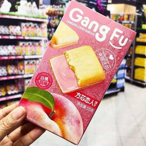 港福 方芯恋人夹心饼干【白桃风味】55g
