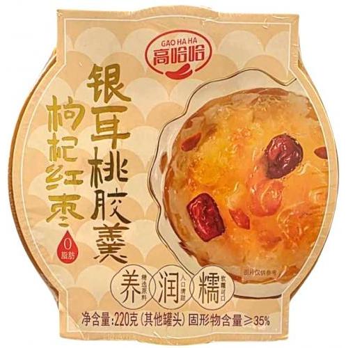 高哈哈【枸杞红枣银耳桃胶羹】开碗即食 220g