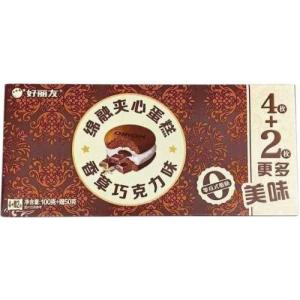 好丽友 绵融夹心蛋糕【香草巧克力味】(6枚入) 105g
