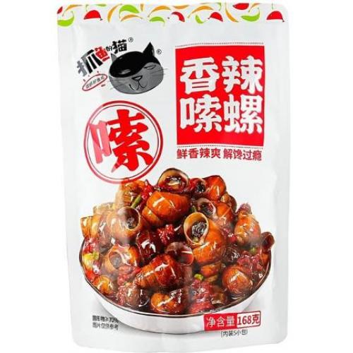 抓鱼的猫【香辣嗦螺】香辣味 168g