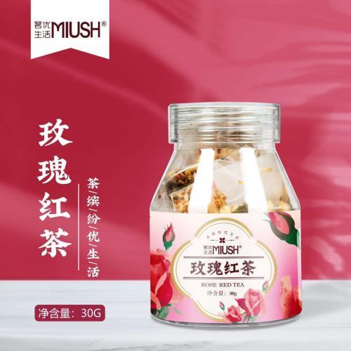 茗忧生活【玫瑰红茶】三角泡茶袋 30g