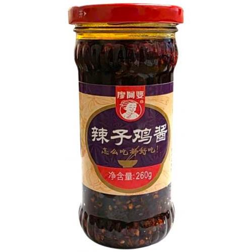 廖阿婆【辣子鸡酱】拌饭拌面配粥夹馍炒饭炒菜 下饭菜/酱腌菜 260g