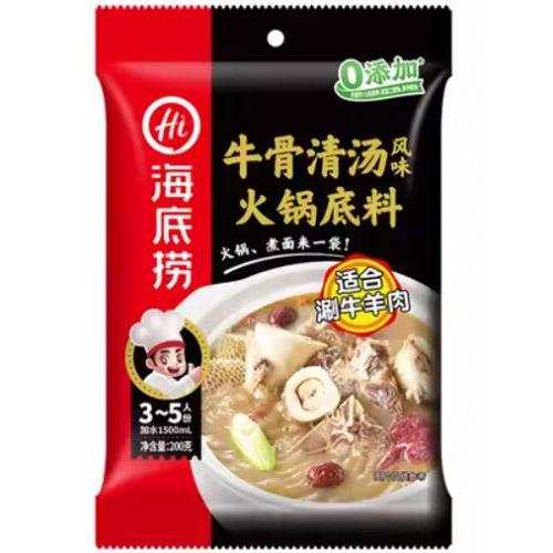 海底捞【牛骨清汤汤】火锅底料 200g