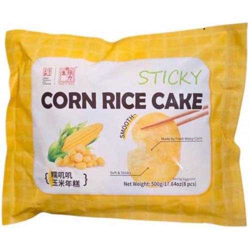 张力生 糯叽叽玉米年糕 500g