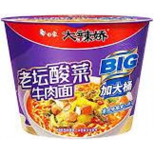 白象 大辣娇 BIG【老坛酸菜牛肉面】桶 143g