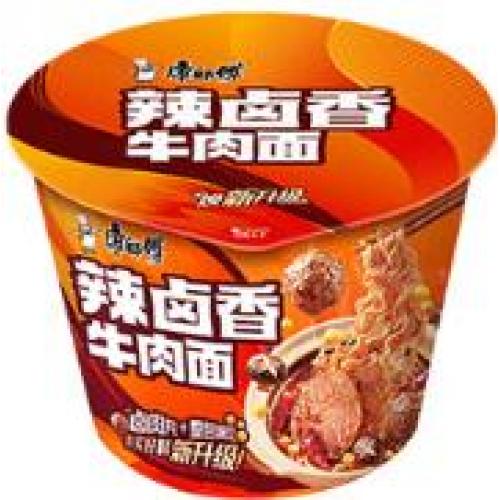 康师傅【辣卤香牛肉面】(桶) 120g