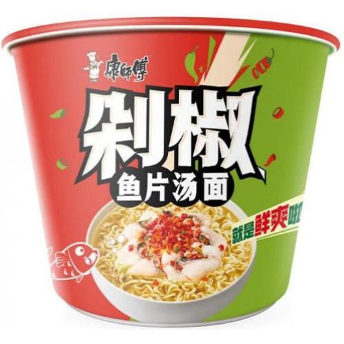 康师傅【剁椒鱼片汤面】(桶) 116g