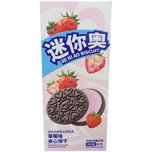 迷你奥【草莓味夹心饼干】88g