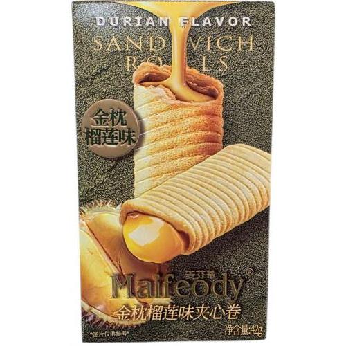 麦芬蒂【金枕榴莲味夹心卷】42g