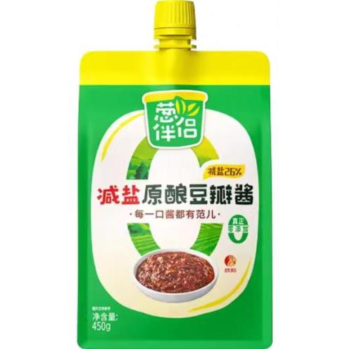 葱伴侣【减盐原酿豆瓣酱】吸嘴装 450g