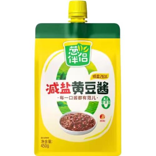 葱伴侣【减盐黄豆酱】吸嘴装 450g