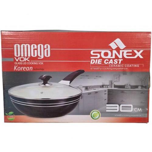 OMEGA 平底不粘炒锅 电磁炉煤气炉燃气炉通用 30cm