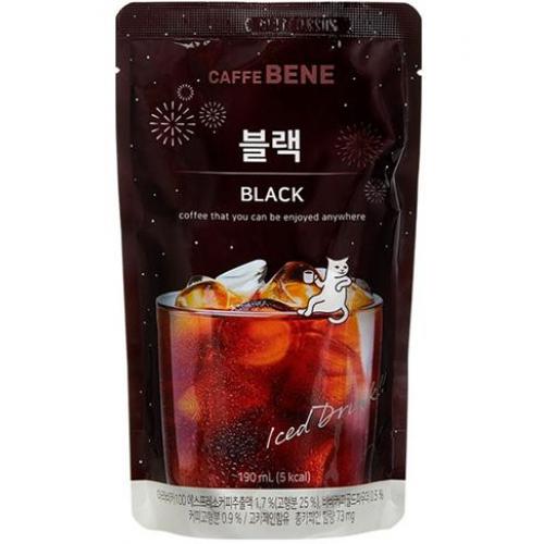 CAFFE BENE 韩国冰咖啡饮料【美式黑咖啡 - 无糖】190ml