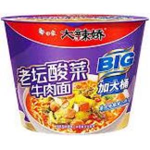 白象 大辣娇 BIG【老坛酸菜牛肉面】桶 143g