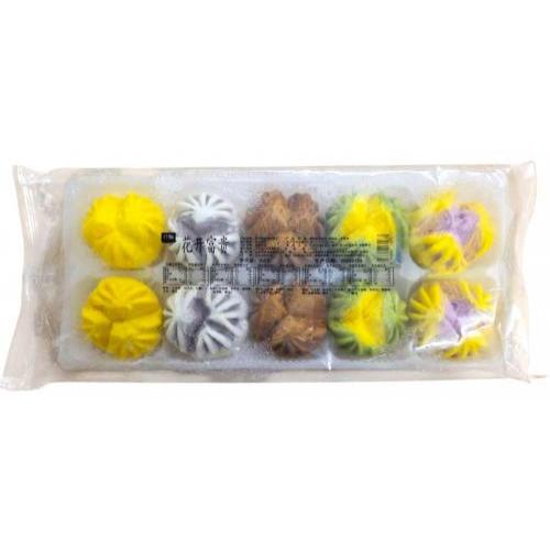 珍屉【花开富贵】红糖/抹茶/南瓜/玫瑰/紫薯 开花馒头 (10只) 360g