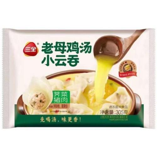 三全 老母鸡汤小馄饨【荠菜猪肉】305g