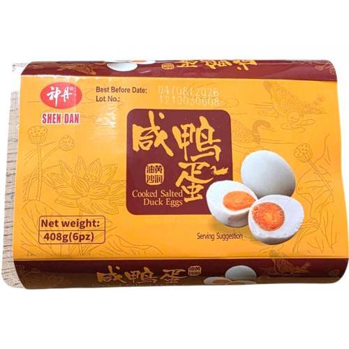 神丹【咸鸭蛋】即食熟咸蛋 (6枚) 408g