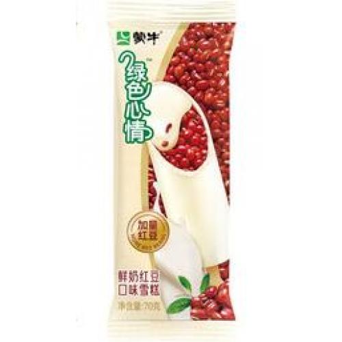 蒙牛 绿色心情【鲜奶口味红豆雪糕】70g