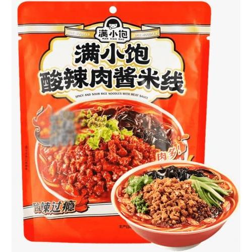 满小饱【酸辣肉酱米线】238g